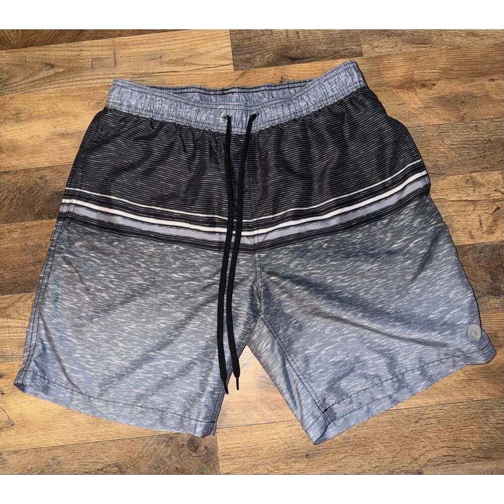 Calvin Klein men’s grey& black swim trunks